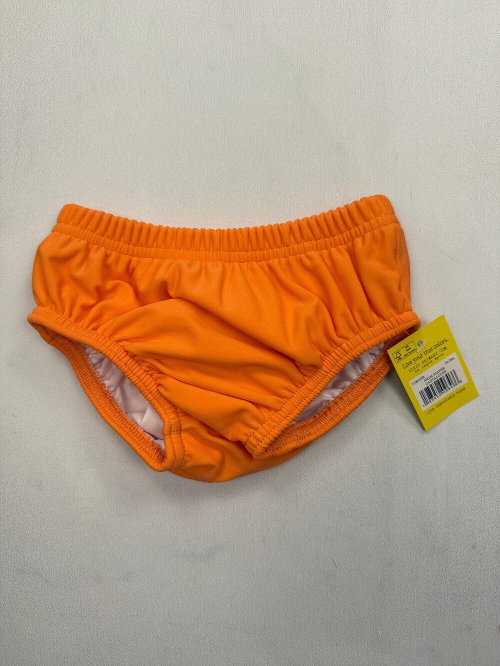 Primary Swim Diaper Bottom Orange Modern Classic Beach-Ready - Girls 12-18m